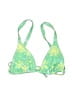 LA Hearts Tropical Green Swimsuit Top Size XS - photo 1
