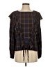 Nicole Miller Brown Long Sleeve Blouse Size S - photo 1