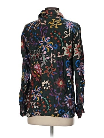 Tory Burch Long Sleeve Silk Top (view 2)