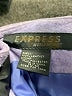 Express 100% Leather Solid Purple Leather Skirt Size 11 - 12 - photo 4