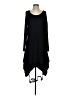 Luukaa Solid Black Casual Dress Size 2 - photo 1