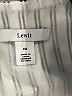 Lewit Stripes Silver Long Sleeve Silk Top Size M - photo 7