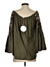 Umgee Green 3/4 Sleeve Blouse Size S - photo 2