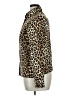CBR Animal Print Brown Long Sleeve Blouse Size XL - photo 5
