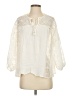 Kye Mi 100% Rayon Ivory 3/4 Sleeve Blouse Size S - photo 1