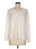 Cato 100% Polyester Ivory Long Sleeve Blouse Size M - photo 1