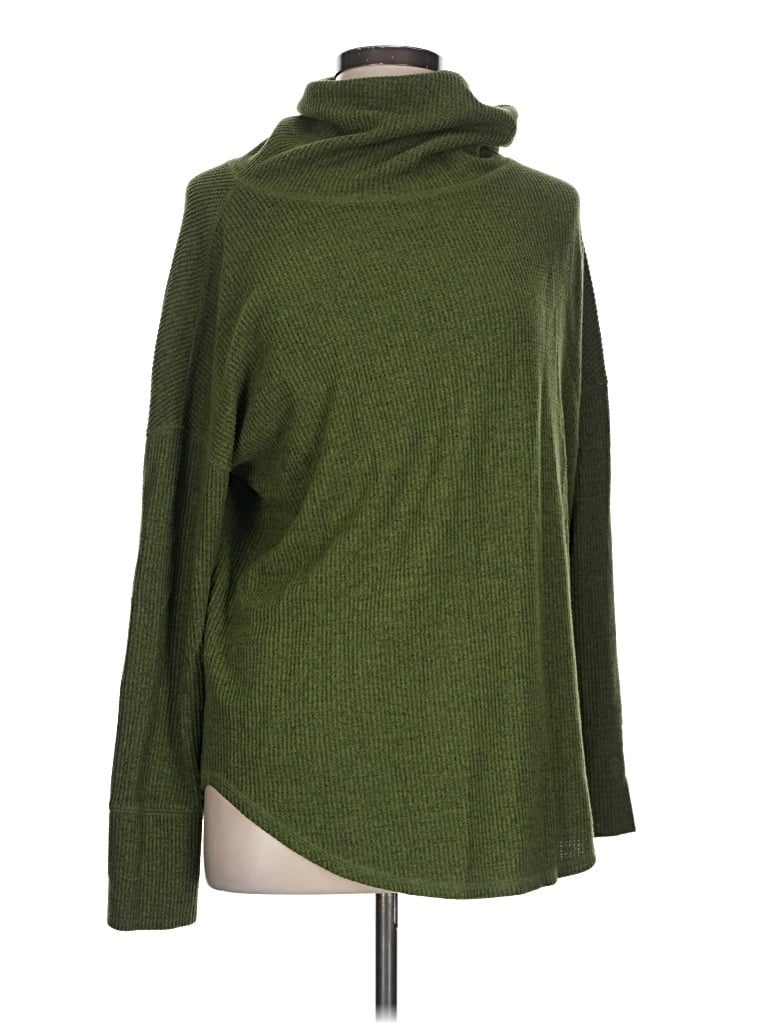 Pre-owned Time And Tru Turtleneck Sweater In Green