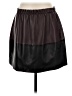 Vince. 100% Leather Color Block Black Leather Skirt Size S - photo 1