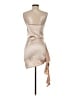 Unbranded Metallic Tan Cocktail Dress Size S - photo 2