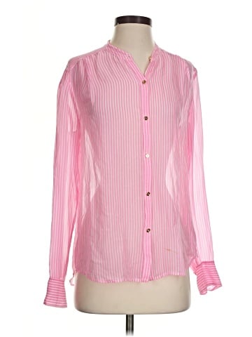 Juicy Couture Long Sleeve Silk Top (view 1)