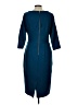 Boden 100% Polyester Solid Teal Casual Dress Size 10 - photo 2