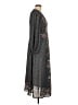 Max Studio 100% Polyester Paisley Gray Casual Dress Size L - photo 4