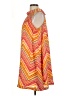 Glamour 100% Polyester Chevron-herringbone Orange Casual Dress Size 10 - photo 5