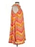 Glamour 100% Polyester Chevron-herringbone Orange Casual Dress Size 10 - photo 4