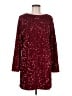 Unbranded 100% Polyester Stars Burgundy Cocktail Dress Size M - photo 1