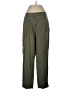 Ann Taylor LOFT 100% Lyocell Solid Green Cargo Pants Size 12 - photo 1