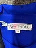 Available 100% Polyester Blue 3/4 Sleeve Blouse Size L - photo 7