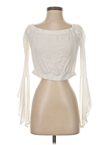 Blue Blush 3/4 Sleeve Blouse (view 1)
