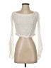 Blue Blush Ivory 3/4 Sleeve Blouse Size S - photo 1