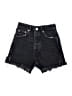 Zara Black Denim Shorts Size 2 - photo 1