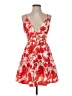 Shein Floral Red Cocktail Dress Size 4 - photo 1