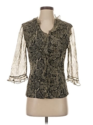 Allison Taylor 3/4 Sleeve Silk Top (view 1)
