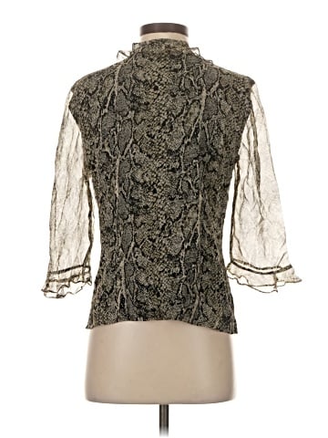Allison Taylor 3/4 Sleeve Silk Top (view 2)