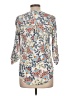 Daniel Rainn 100% Rayon Floral Ivory 3/4 Sleeve Blouse Size L - photo 2