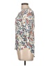 Daniel Rainn 100% Rayon Floral Ivory 3/4 Sleeve Blouse Size L - photo 5