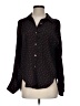 Colovos 100% Silk Hearts Black Long Sleeve Silk Top Size 2 - photo 1
