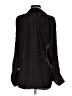 Colovos 100% Silk Hearts Black Long Sleeve Silk Top Size 2 - photo 2
