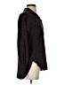 Colovos 100% Silk Hearts Black Long Sleeve Silk Top Size 2 - photo 4