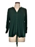 DressBarn Green 3/4 Sleeve Blouse Size L - photo 1