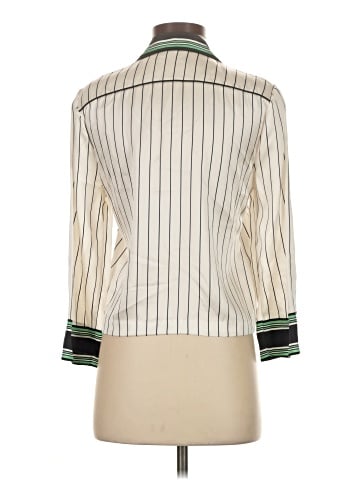 Kate Moss Equipment 3/4 Sleeve Silk Top (view 2)