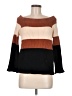 Cozy Casuals Color Block Brown Pullover Sweater Size Med - Lg - photo 1