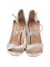 Oscar De La Renta Metallic Silver Sandals Size EU 38 1/2 - photo 2