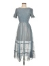 Shein 100% Polyester Blue Cocktail Dress Size XS - photo 1