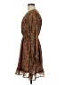 Hayden 100% Polyester Paisley Brown Casual Dress Size M - photo 5