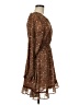 Hayden 100% Polyester Paisley Brown Casual Dress Size M - photo 4
