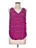 Isabel 100% Silk Pink Sleeveless Silk Top Size M - photo 1