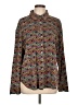 Chico's Design Paisley Brown Long Sleeve Blouse Size Lg (2) - photo 1