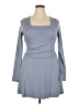 SO Solid Gray Casual Dress Size XXL - photo 1