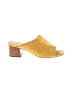 Halogen 100% Leather Yellow Sandals Size 10 - photo 1