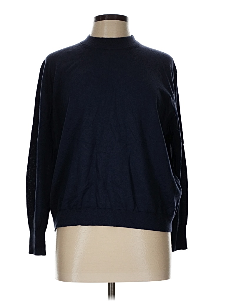 Pre-owned Assorted Brands Turtleneck Sweater In Blue