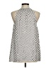 Ann Taylor LOFT 100% Rayon Silver Sleeveless Blouse Size M - photo 2