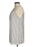 Ann Taylor LOFT 100% Rayon Silver Sleeveless Blouse Size M - photo 5