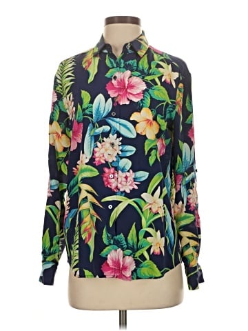 Tommy Bahama Long Sleeve Silk Top (view 1)