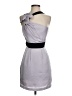 BCBGeneration 100% Polyester Solid Gray Cocktail Dress Size 0 - photo 1