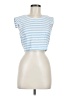 JOA 100% Rayon Blue Short Sleeve Top Size M - photo 1