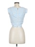 JOA 100% Rayon Blue Short Sleeve Top Size M - photo 2
